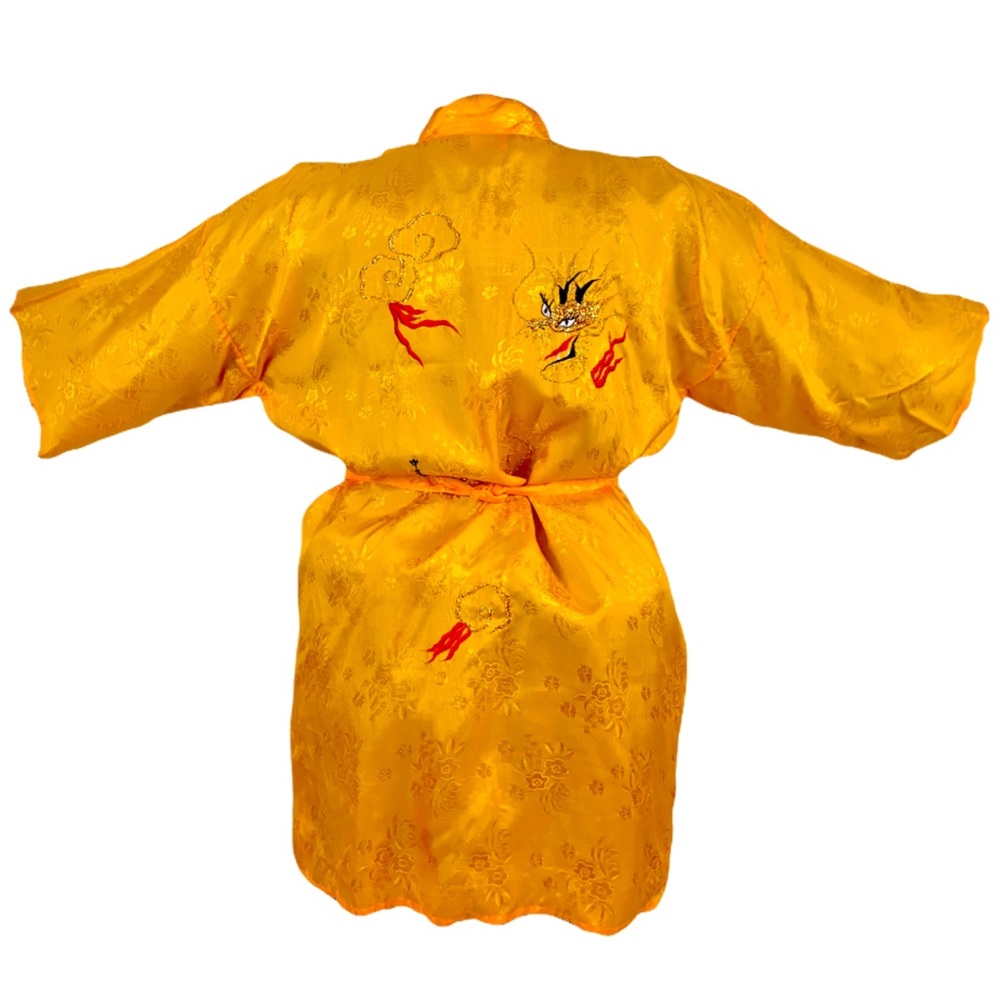 80’s 90’s Japan Made Golden Dragon Robe Vintage L